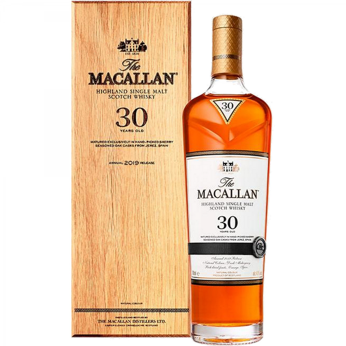 Whisky Malt Macallan Sherry Cask 30 Anos 70 Cl - 01609 | Garrafeira Soares 